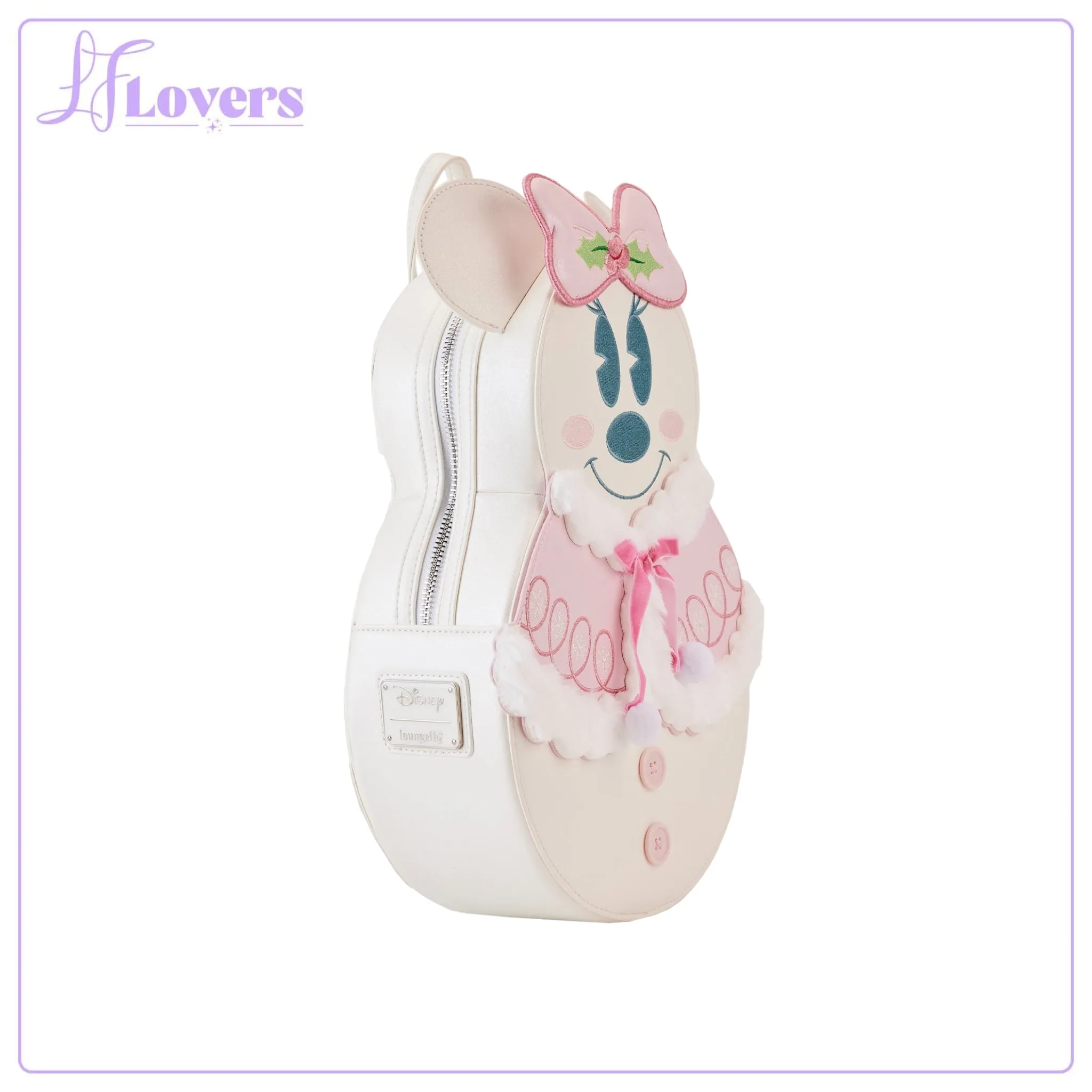 Loungefly Disney Minnie Pastel Figural Snowman Mini Backpack