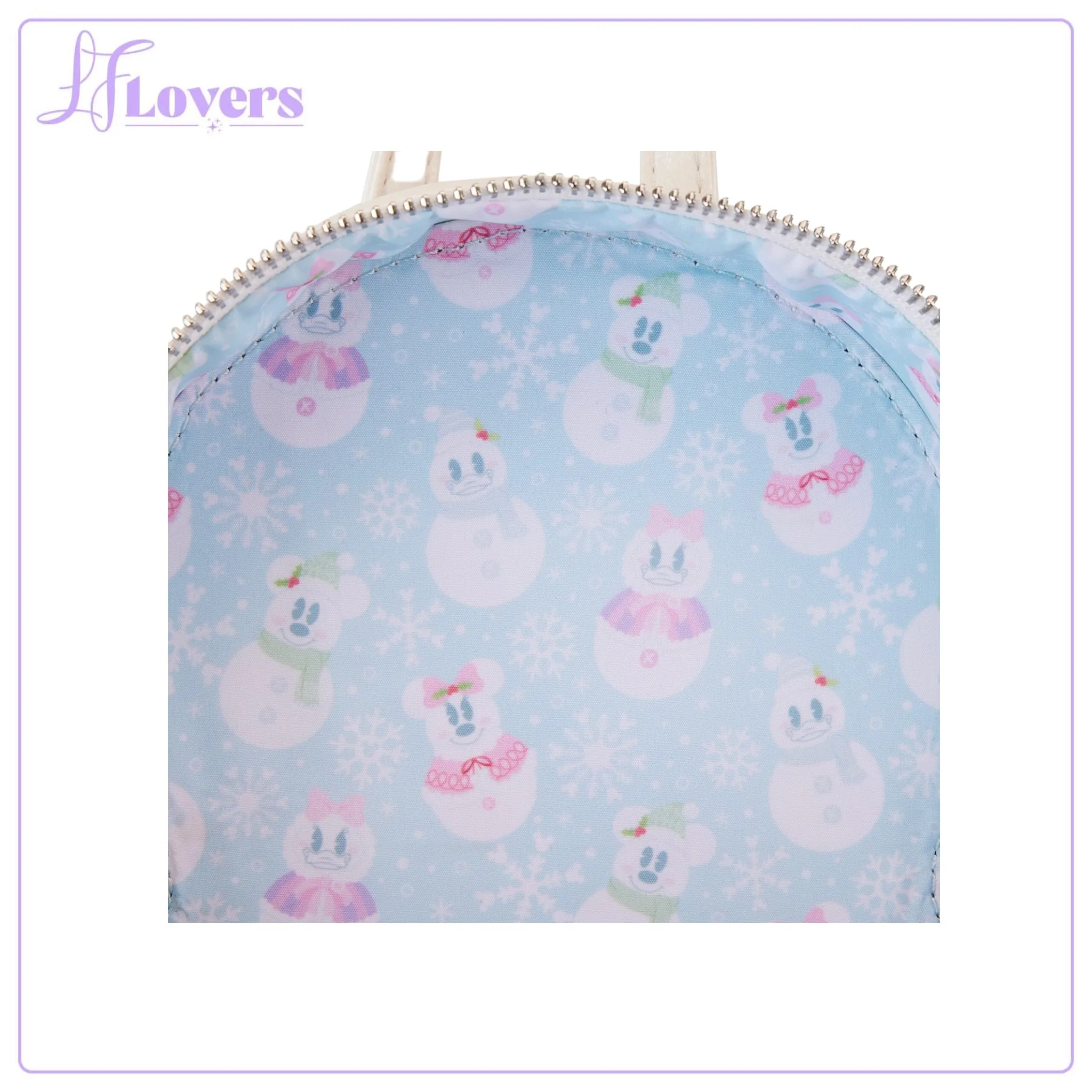 Loungefly Disney Minnie Pastel Figural Snowman Mini Backpack