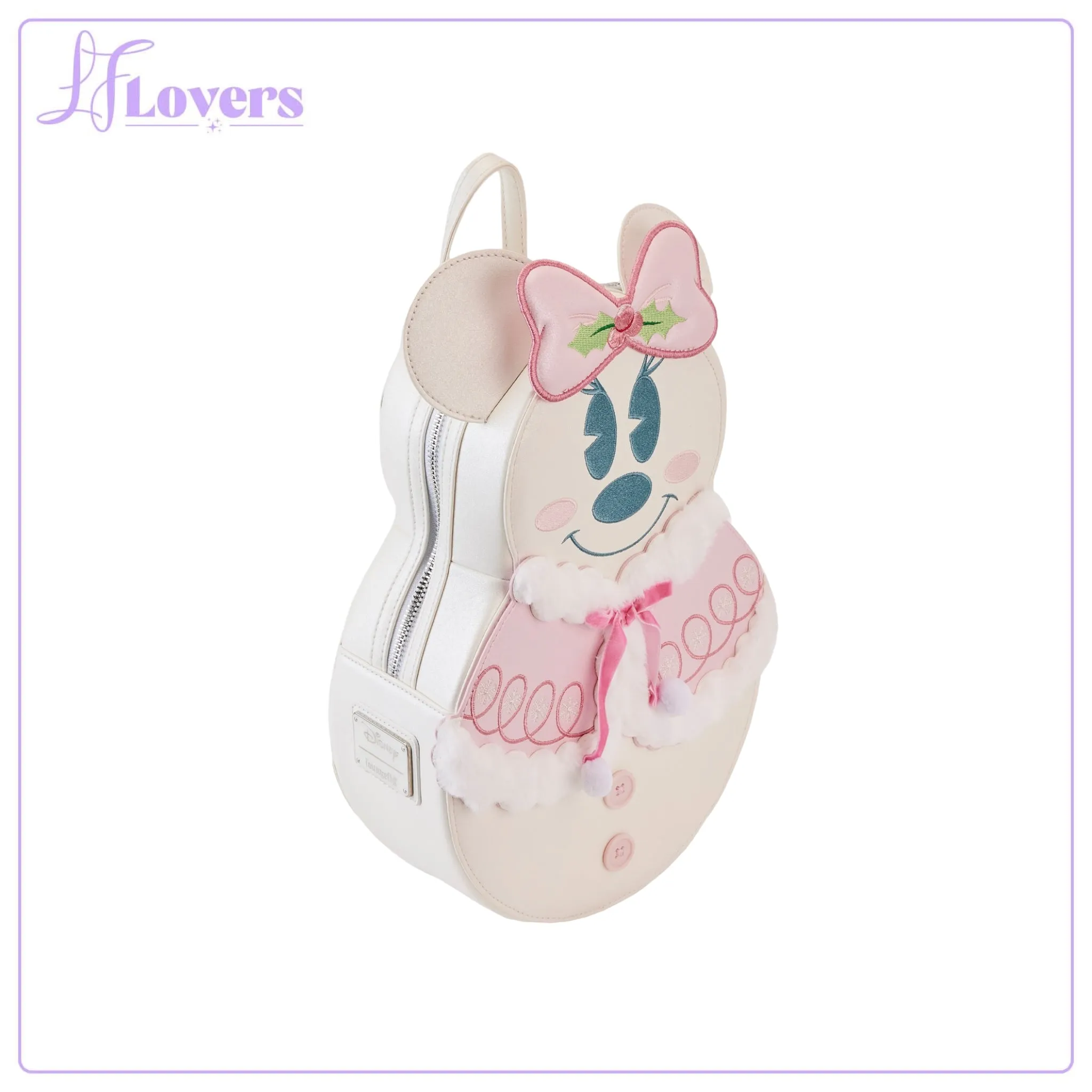 Loungefly Disney Minnie Pastel Figural Snowman Mini Backpack