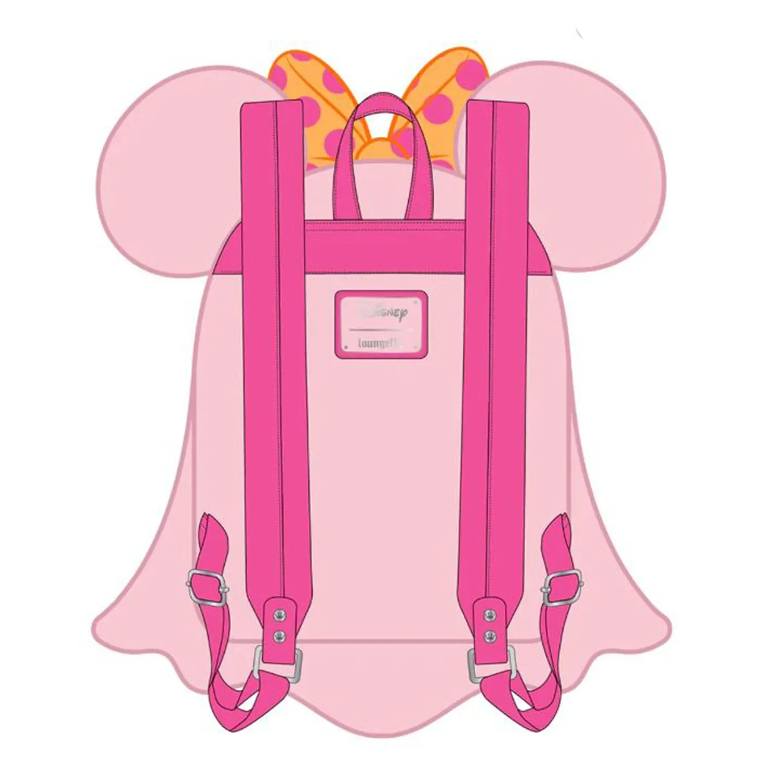 Loungefly Disney Pastel Ghost Minnie Glow In The Dark Mini Backpack