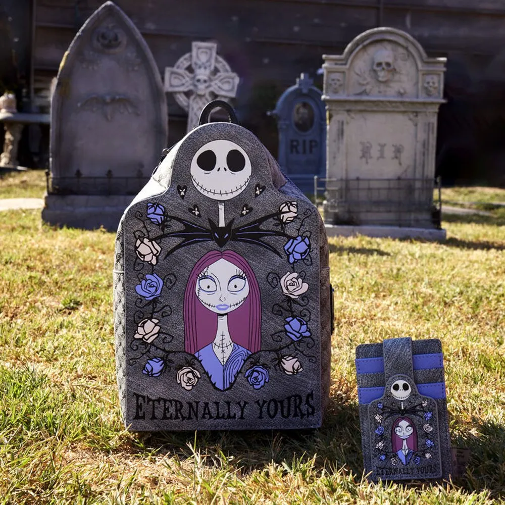 Loungefly x Nightmare Before Christmas Jack & Sally Eternally Yours Tombstone Mini Backpack