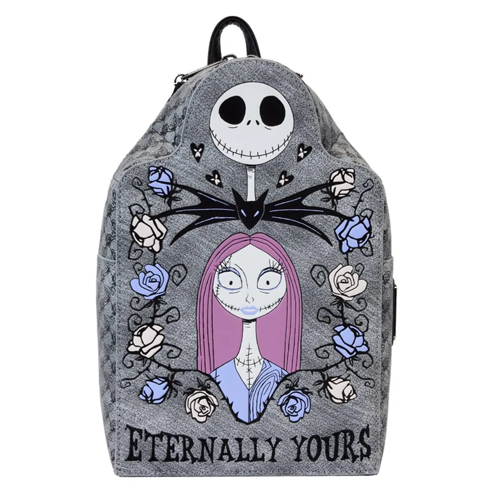 Loungefly x Nightmare Before Christmas Jack & Sally Eternally Yours Tombstone Mini Backpack