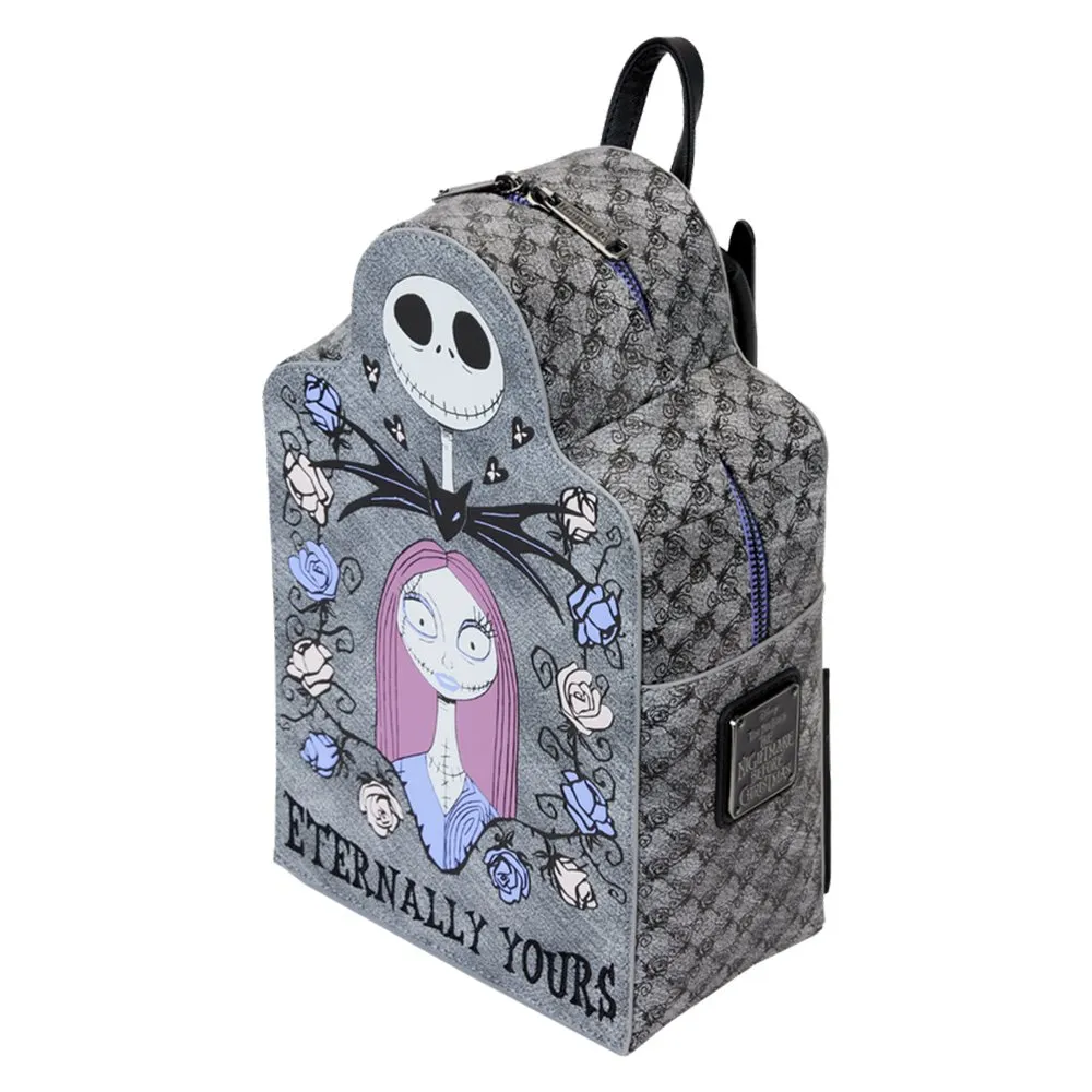 Loungefly x Nightmare Before Christmas Jack & Sally Eternally Yours Tombstone Mini Backpack