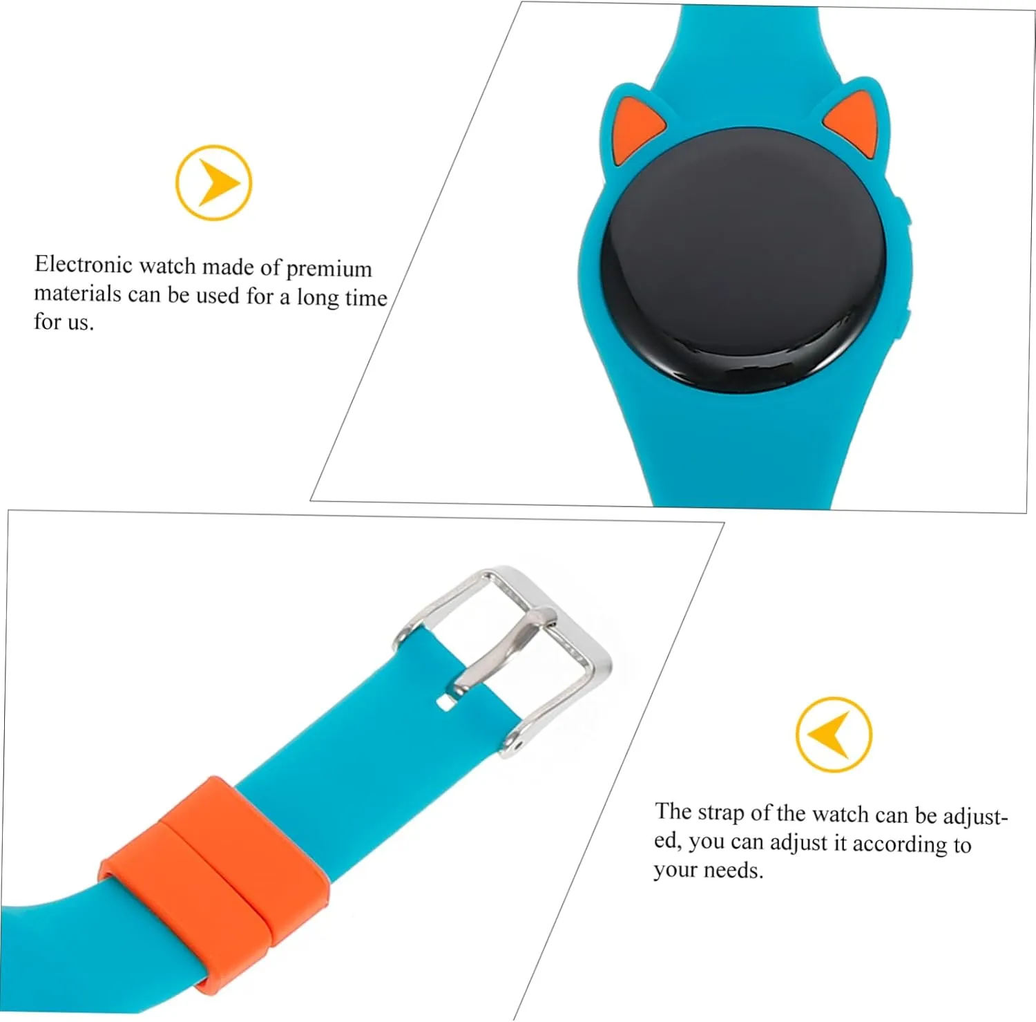Lovely Digital Watch Electronic Sports Watch for Boys and Strap Display Multi Function Alarm Present for