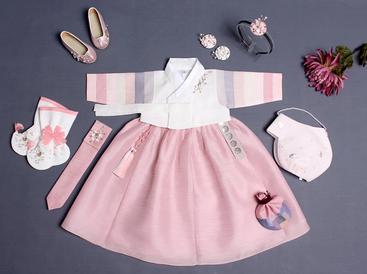 Lovely Pink Hanbok  Baby Girl