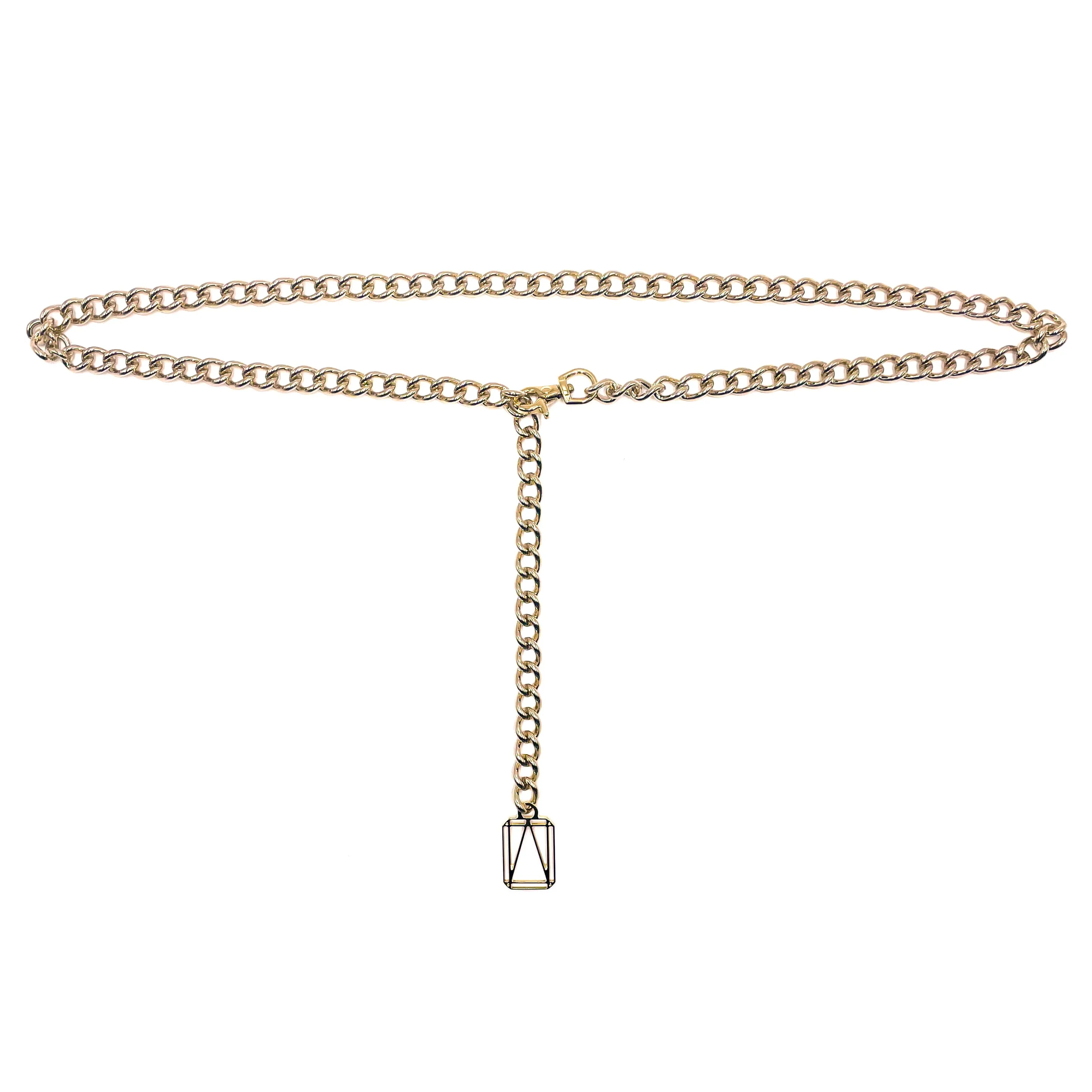 Luce Brass Chain Belt