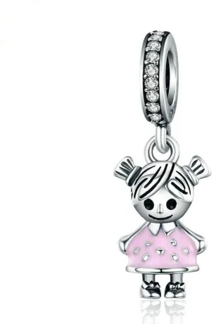 Lucky Boy Charm 925 Sterling Silver Child Birthday Love Family Birthstone Heart Mom Letter Charm for Pandora Charm Bracelet