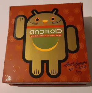 Lucky Cat Android AP Set Signed Art Toy by Shane Jessup