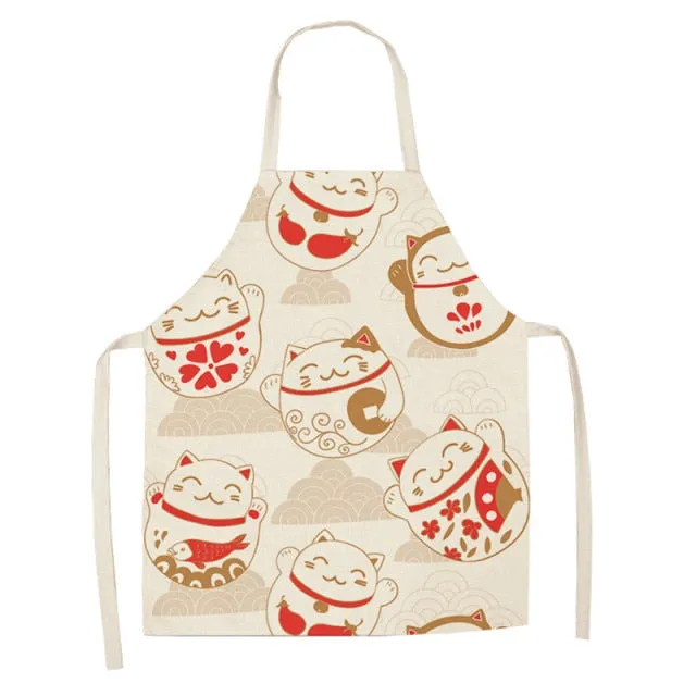 Lucky Cat Apron Kitchen