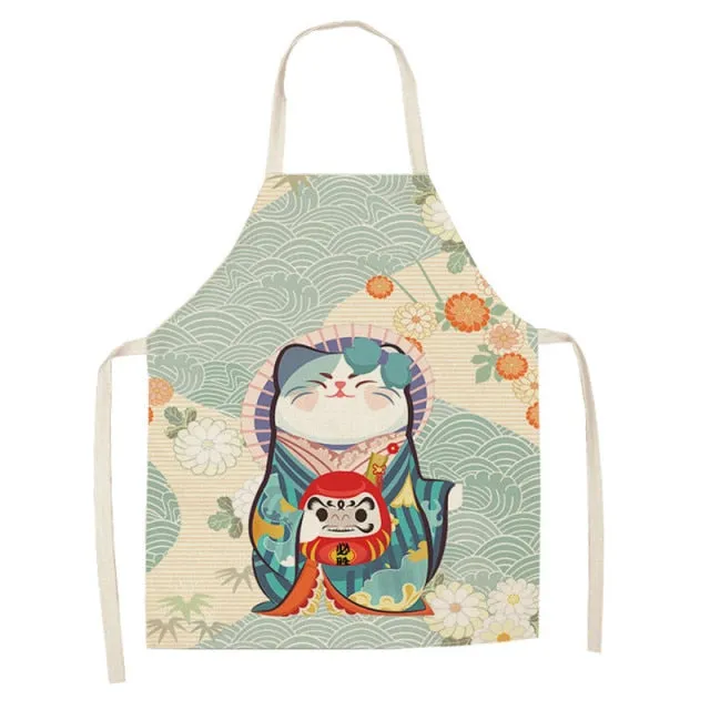 Lucky Cat Apron Kitchen