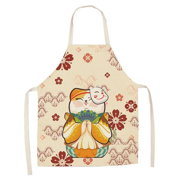 Lucky Cat Apron Kitchen