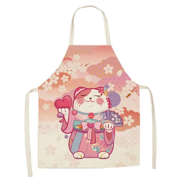 Lucky Cat Apron Kitchen