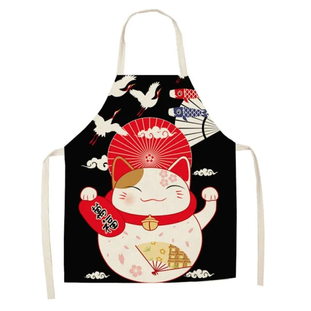 Lucky Cat Apron Kitchen