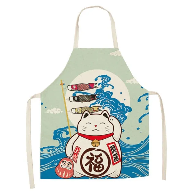 Lucky Cat Apron Kitchen