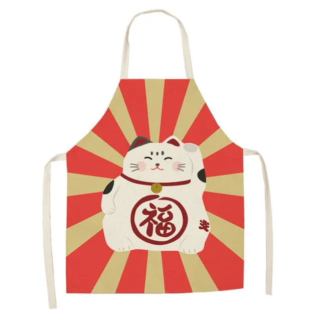 Lucky Cat Apron Kitchen