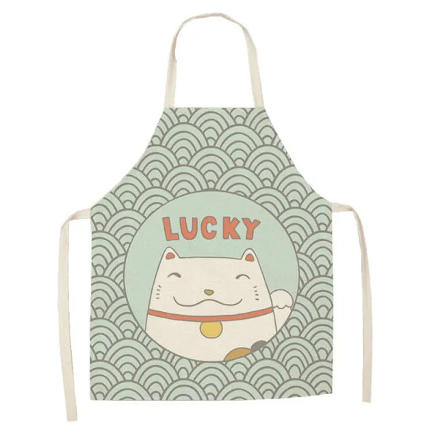 Lucky Cat Apron Kitchen
