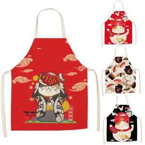 Lucky Cat Apron Kitchen