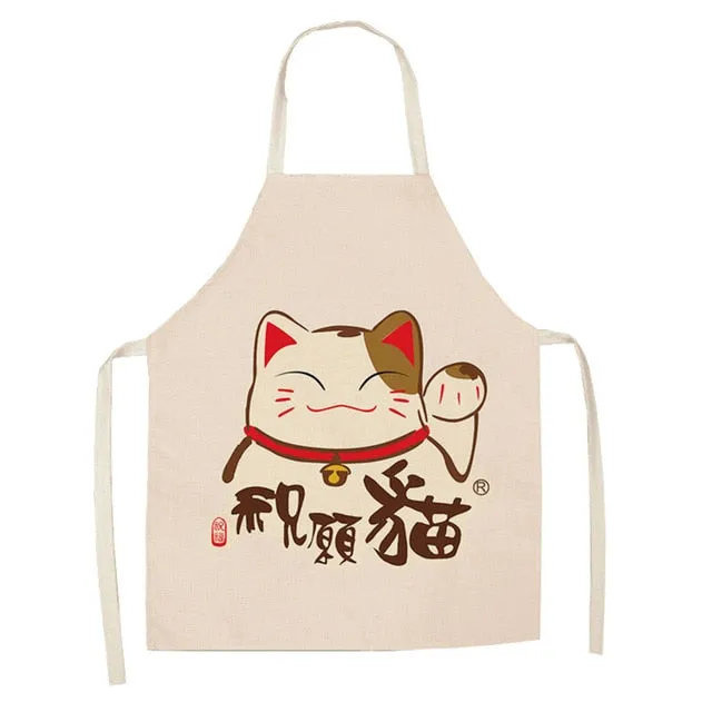 Lucky Cat Apron Kitchen