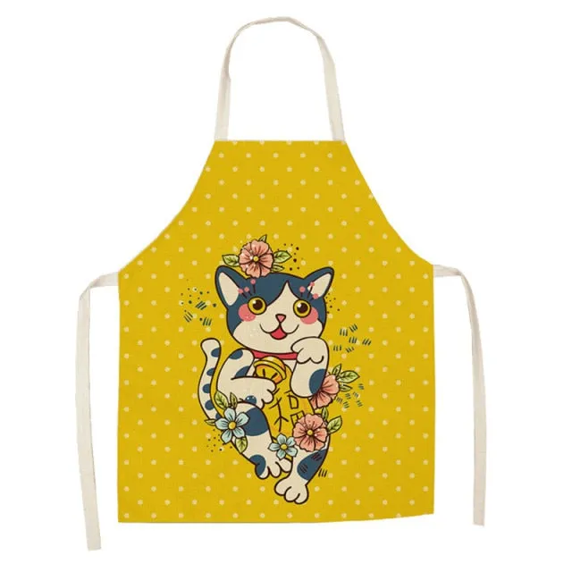 Lucky Cat Apron Kitchen