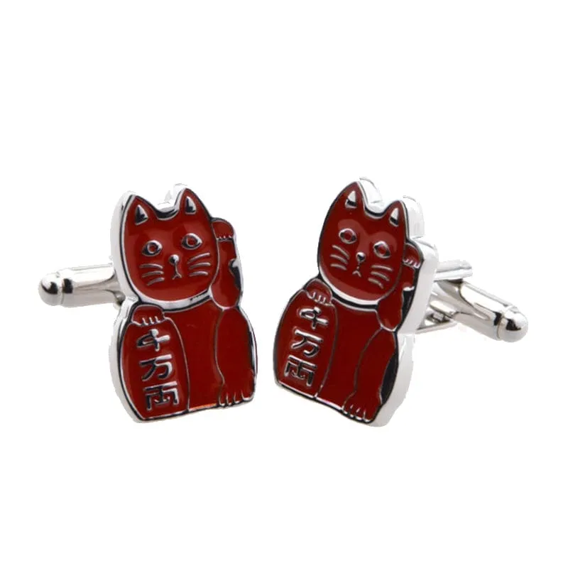 Lucky Cat Cufflinks