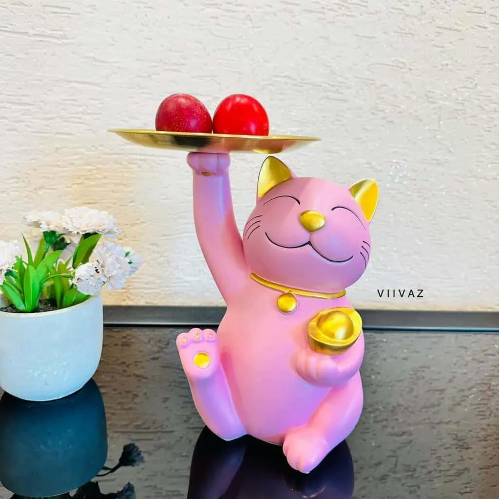 Lucky Cat Tray Holder