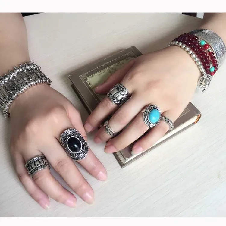 Lucky Elephant Ring Set