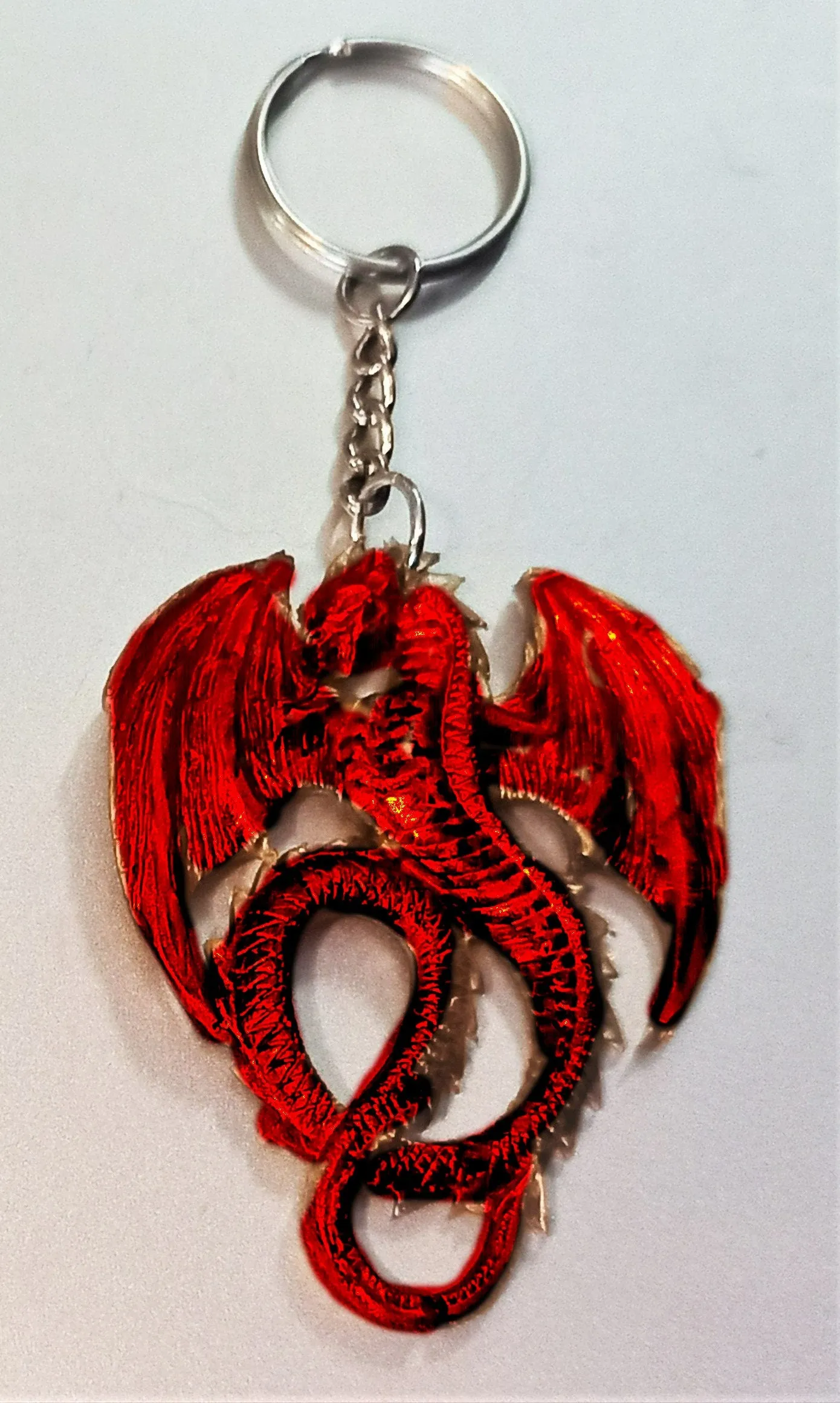 Lucky Flying Dragon KeyChain/Magnet/Christmas Ornament,Gift for Birthday/Xmas/New Year/Valentine/Thanksgiving/Window/Housewarming/GOT lover