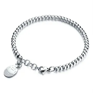 Lucky Maneki Neko Cat Silver Plated Bracelet