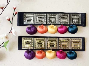 Luxurious 5 Color Ball Dol Belt in Black (Band Type/2 Colors)