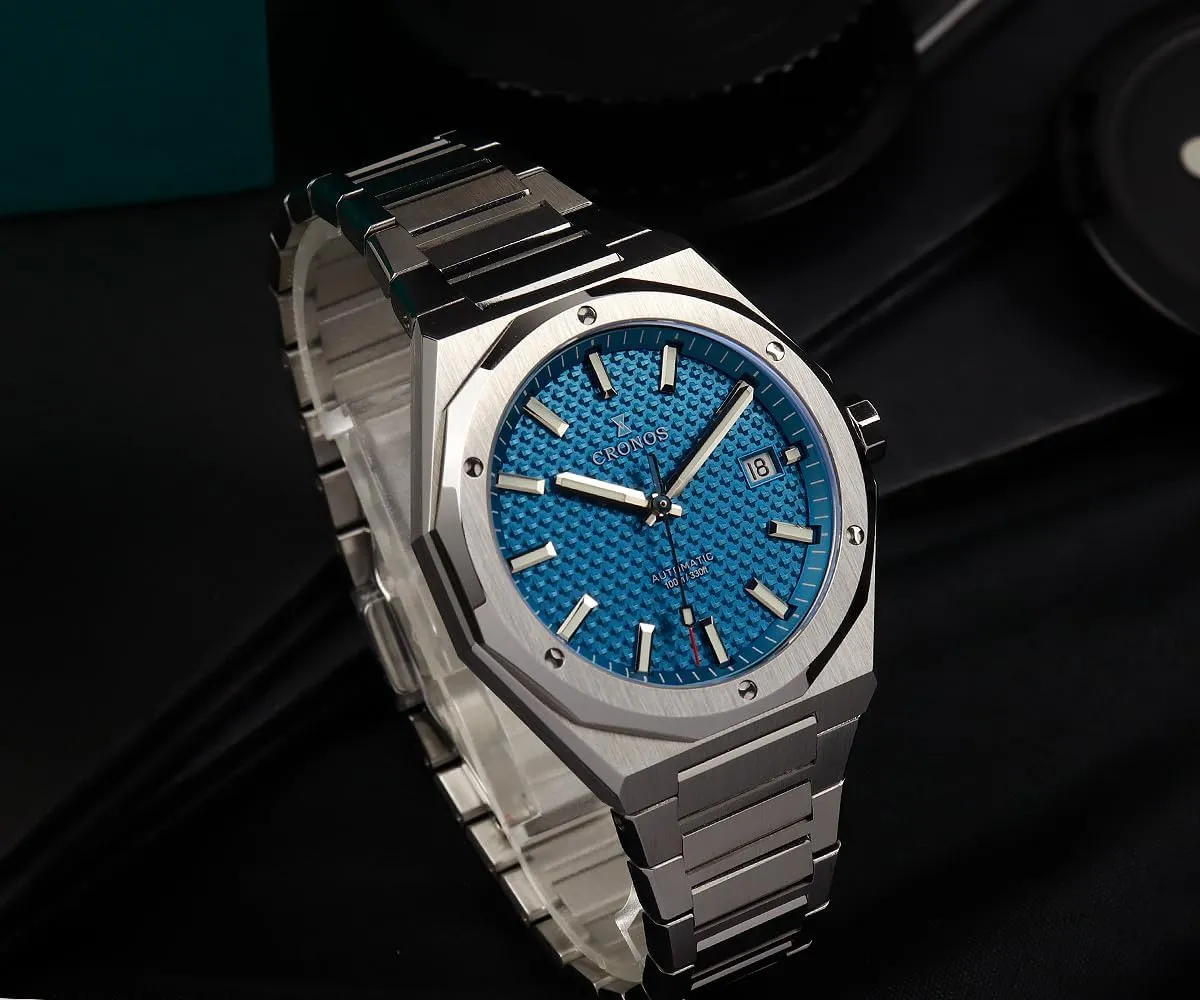 Luxury 39mm Skyline Automatic Men Watches PT5000 Sapphire See-Through Stainless Steel Dress Wristwatches