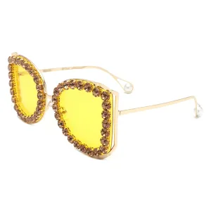 Luxury Oversized Rhinestone Butterfly Women's Sunglasses