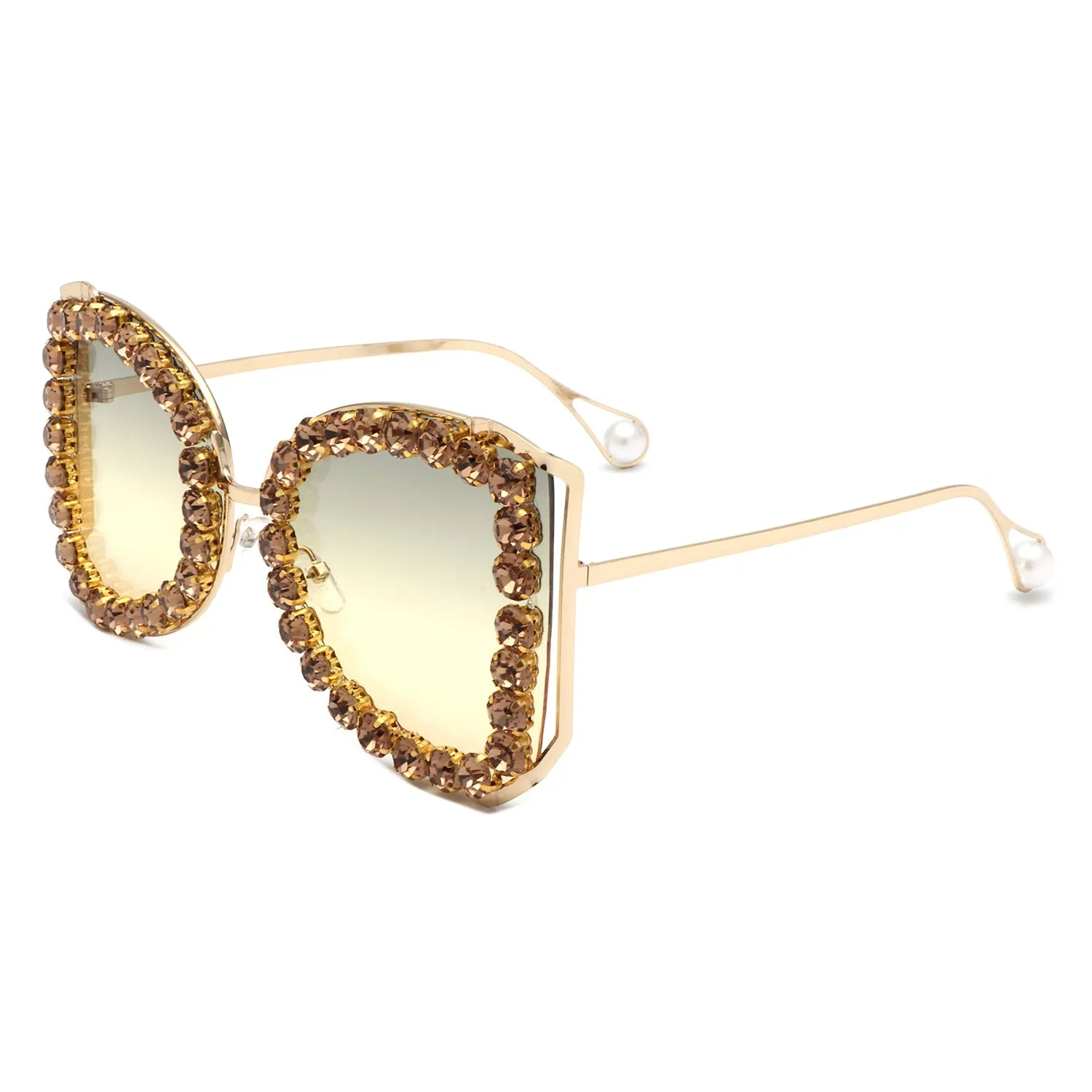 Luxury Oversized Rhinestone Butterfly Women's Sunglasses