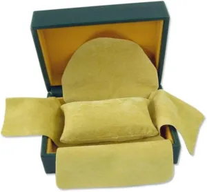 Luxury Watch Box Green | Premium Watch Case Display Storage | Elegant Timepiece Holder with Cushioned Pillow | Designer Watch Gift Box for Men Women | Jewelry Display Case for High-End Watches