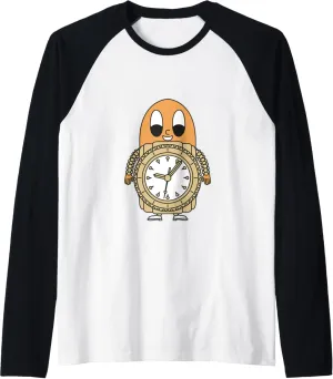 Luxury-Watch Egg Raglan Baseball Tee
