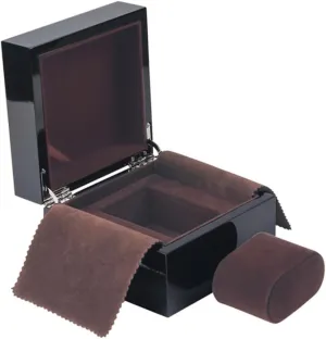Luxury Wooden Watch Box Men's Watch Organizer Storage Box Black Varnish