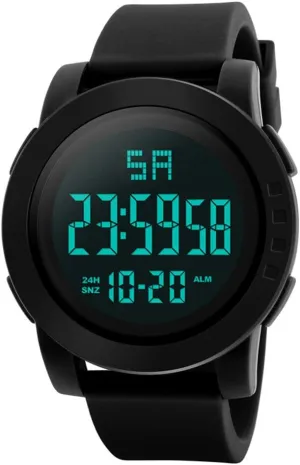 Luxury Wrist Analog Digital Men Sport Watch Men's Watch Vintage Watch Band (Black, One Size)