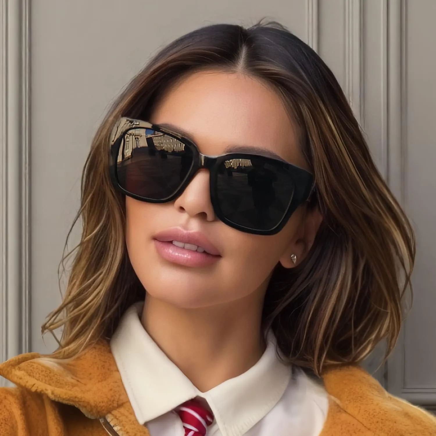 LVIOE 2 Pack Polarized Fit Over Sunglasses for Women Men Oversized Square Over Glasses Sunglasses with UV Protection LS7511