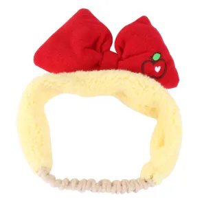 Makeup Headwear Elastic Face Wash Hair Hoop Big Bow Headband Charming Pattern Easy to Use