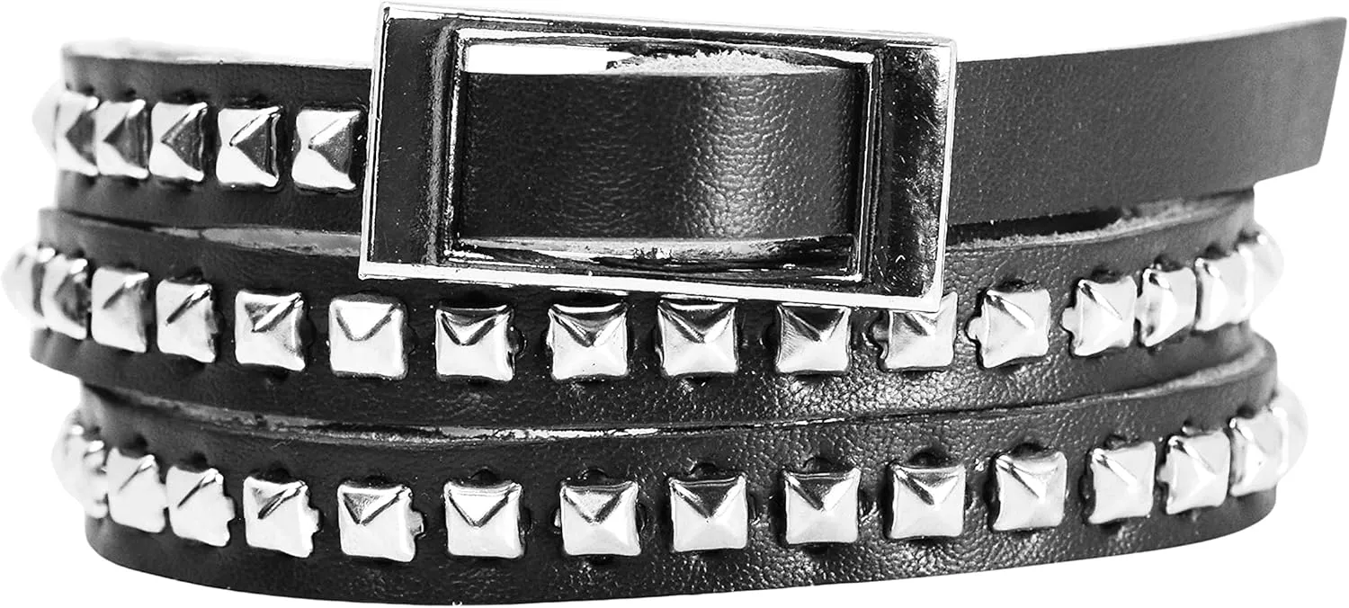 Mandala Crafts Leather Wrap Bracelets for Women & Teens – Metal Studded Wrap Leather Bracelet for Women Girls - Multilayer Leather Bracelet for Men