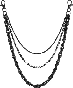 Manfnee Pants Chain for Men Women Hip Hop Jean Chains Punk Belt Chain Biker Chain Key Chain Pocket Chains