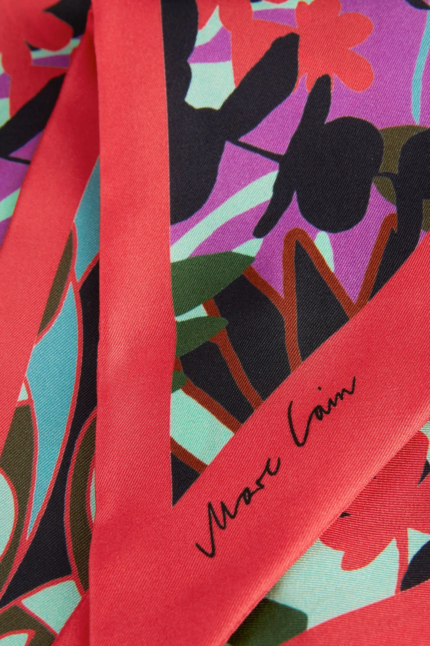 Marc Cain Collection WC B4.08 Z14 562 Soft Malachite Green Silk Scarf