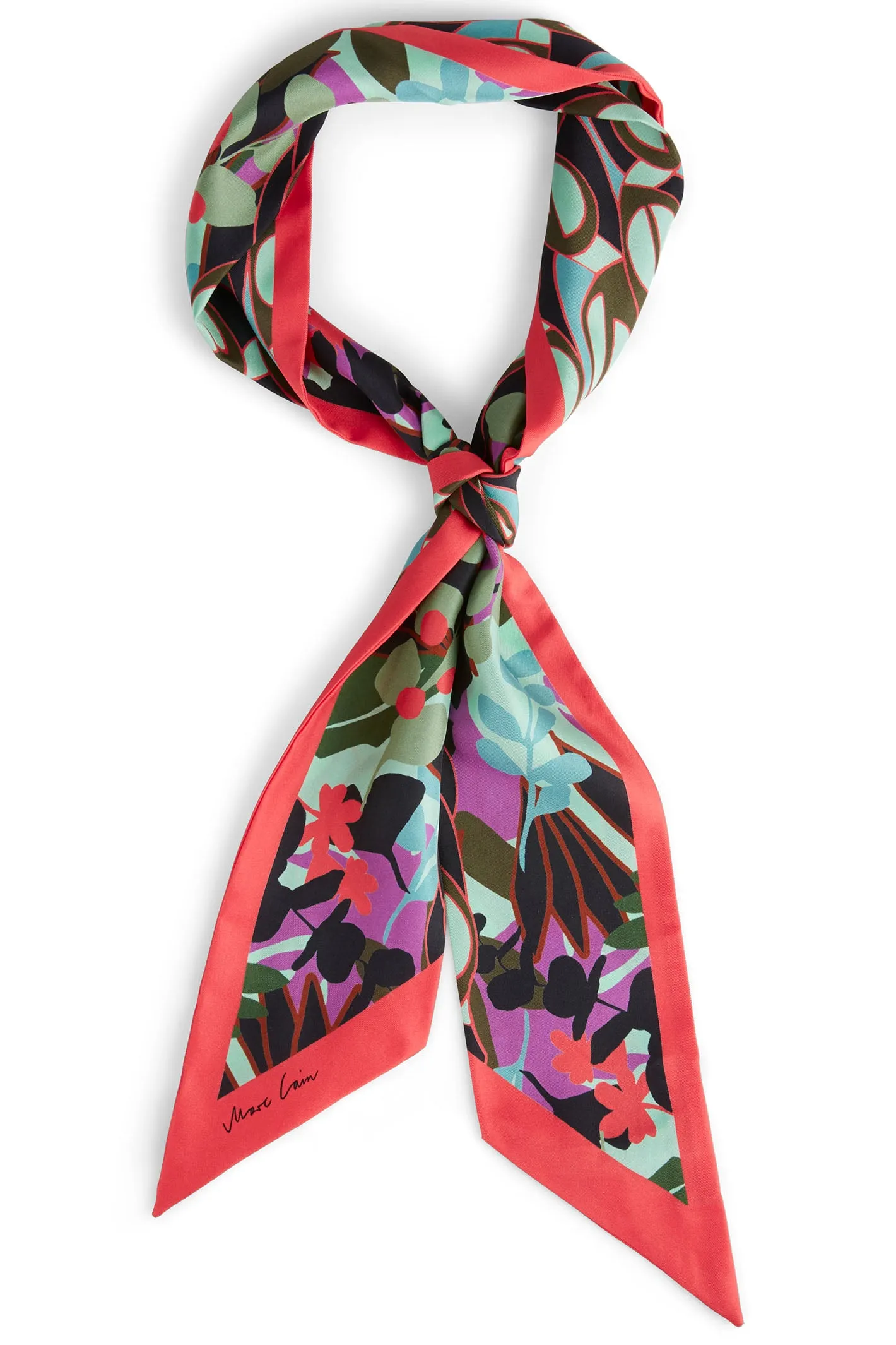 Marc Cain Collection WC B4.08 Z14 562 Soft Malachite Green Silk Scarf