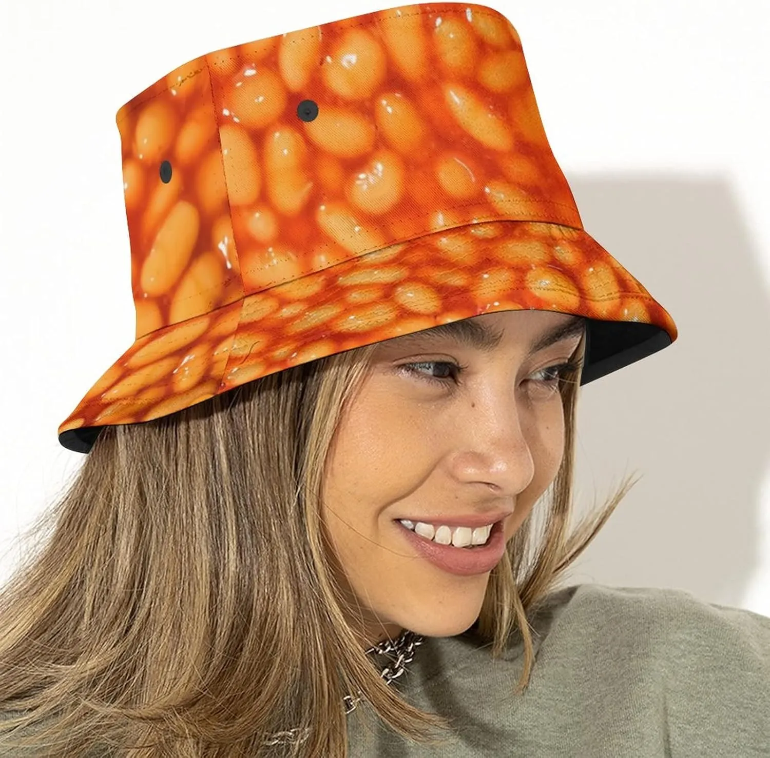 Marshmallow Bucket Hat Women Men Funny 3D Funny Food Fisherman Hat for Girls Cute Wide Brim Cap Beach Outdoor