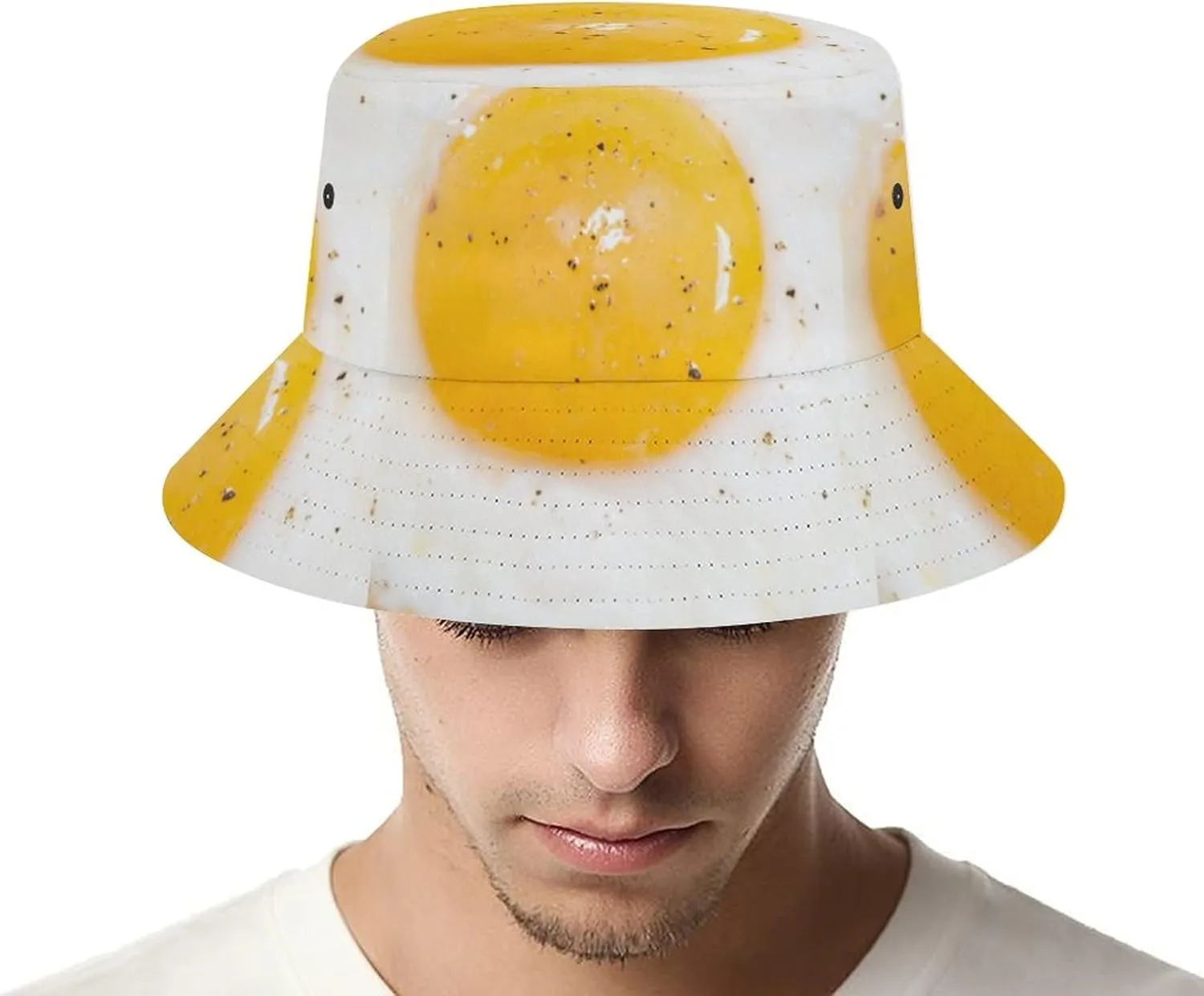Marshmallow Bucket Hat Women Men Funny 3D Funny Food Fisherman Hat for Girls Cute Wide Brim Cap Beach Outdoor