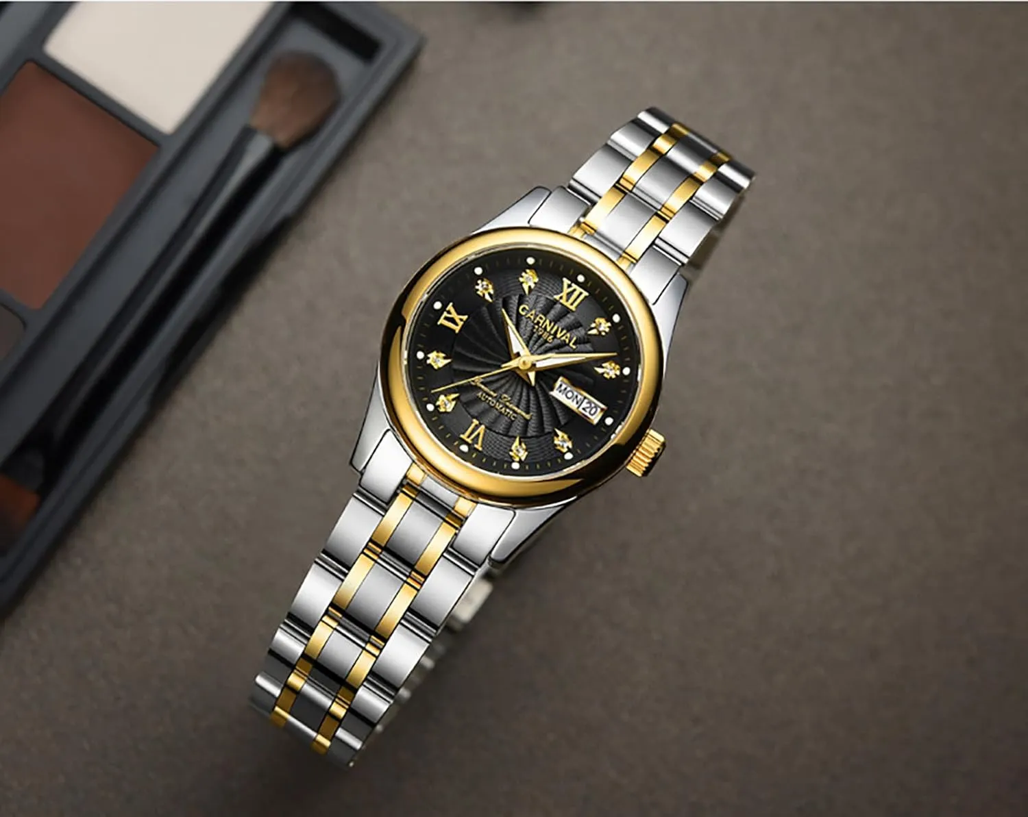 MASTOP Women's Watches High-end Automatic Mechanical Watches Full Steel Band Waterproof Diamond Watches