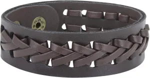 Maverick Hand-woven Brown Vintage Leather Wrist Cuff Wrap Bracelet for Men (SJ_3075)
