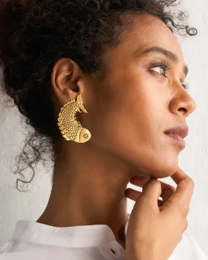 Meen Earrings - Gold