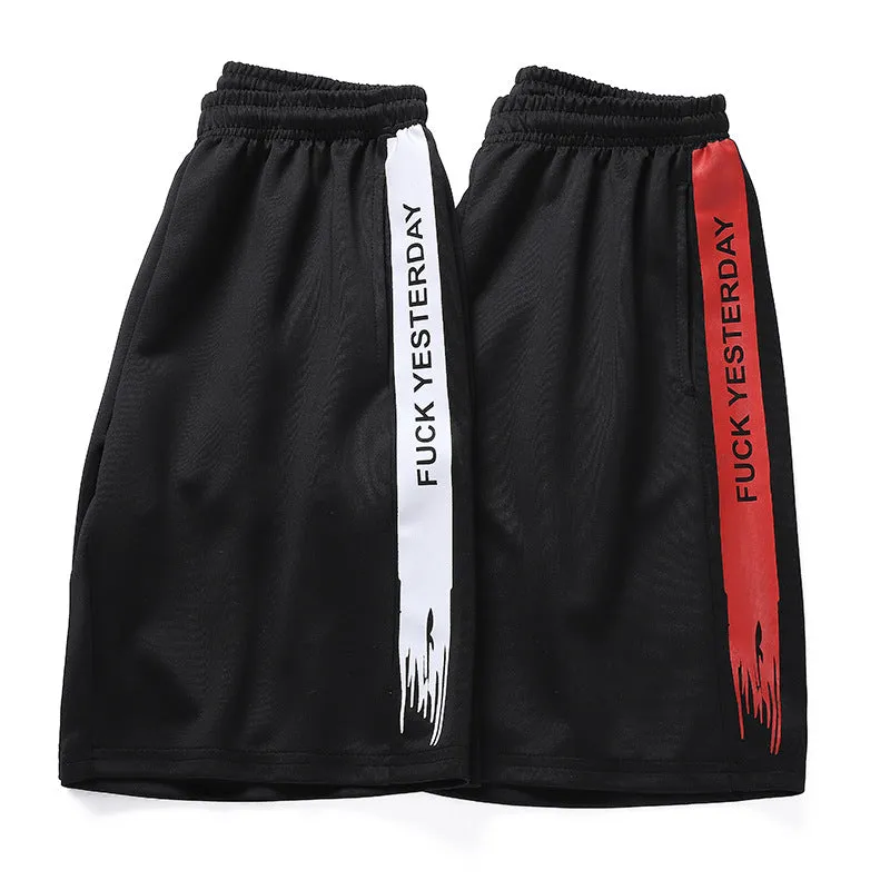 Men Korean Casual Bermuda Shorts Youth Summer All-Matching Trendy Sporty Popular Cooling Pants Bermuda Shorts