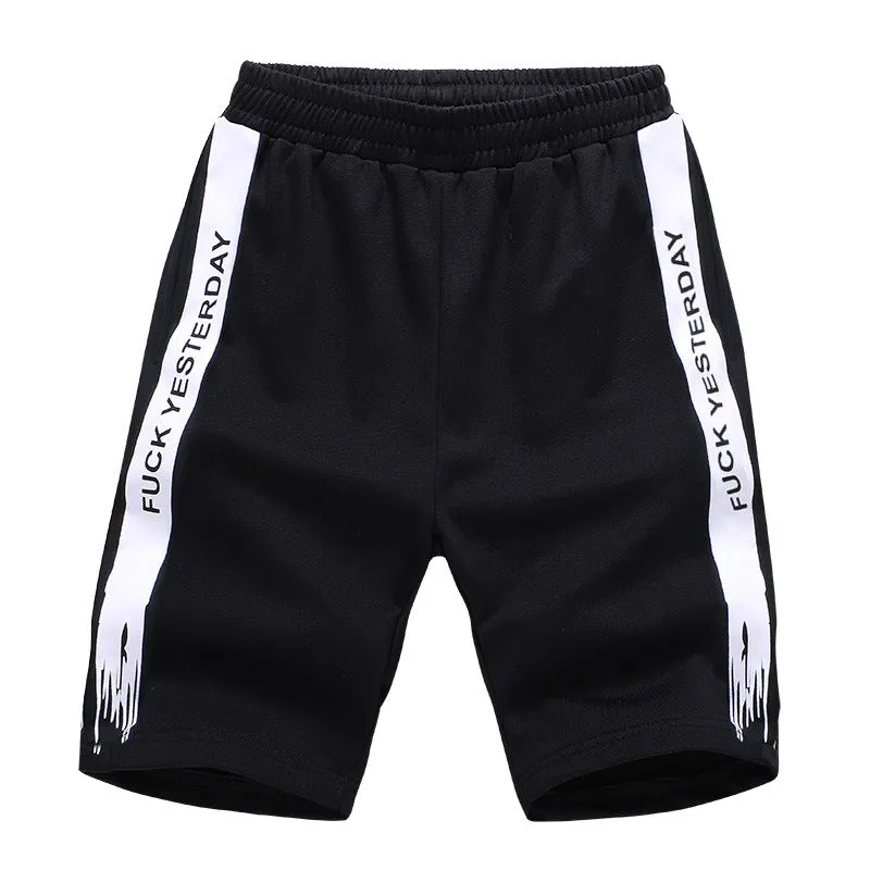 Men Korean Casual Bermuda Shorts Youth Summer All-Matching Trendy Sporty Popular Cooling Pants Bermuda Shorts