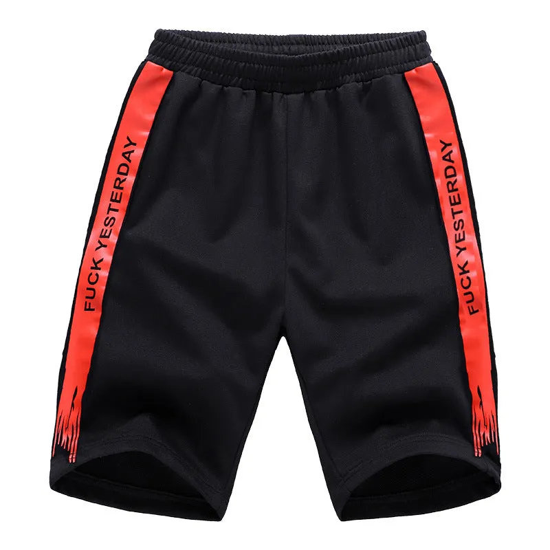 Men Korean Casual Bermuda Shorts Youth Summer All-Matching Trendy Sporty Popular Cooling Pants Bermuda Shorts